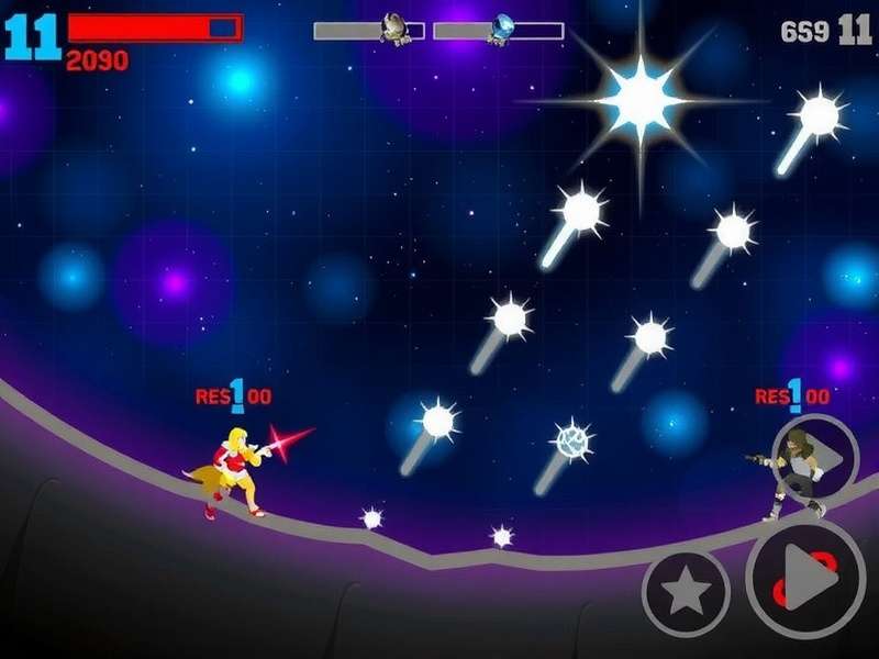 Intense space combat in Nova Star Warriors Nova Star Warriors Gameplay Screenshot